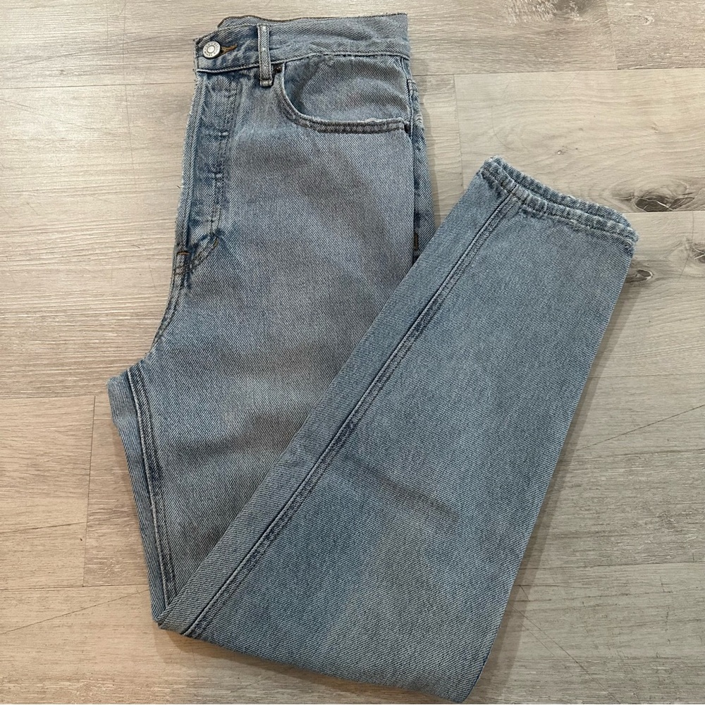 PacSun High Rise Gray Mom Jeans